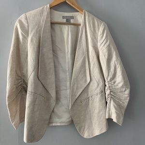 Light Sand Linen Blazer